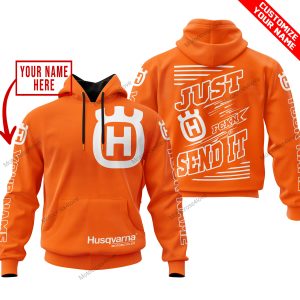PREMIUM JUST FCKN GONNA SEND IT – CUSTOM NAME – HUSQVARNA - ORANGE
