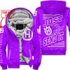 PREMIUM JUST FCKN GONNA SEND IT – CUSTOM NAME – HUSQVARNA - PURPLE - FLEECE ZIP HOODIE
