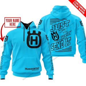 PREMIUM JUST FCKN GONNA SEND IT – CUSTOM NAME – HUSQVARNA - SKY BLUE