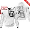 PREMIUM JUST FCKN GONNA SEND IT – CUSTOM NAME – HUSQVARNA - WHITE