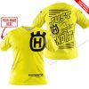 PREMIUM JUST FCKN GONNA SEND IT – CUSTOM NAME – HUSQVARNA - YELLOW - T-SHIRT