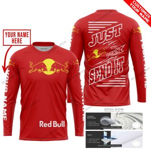PREMIUM JUST FCKN GONNA SEND IT – CUSTOM NAME – RED BULL – RED - JERSEY
