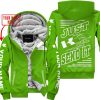 PREMIUM JUST FCKN GONNA SEND IT – CUSTOM NAME – KAWASAKI - GREEN - FLEECE ZIP HOODIE
