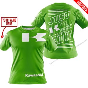 PREMIUM JUST FCKN GONNA SEND IT – CUSTOM NAME – KAWASAKI - GREEN - T-SHIRT
