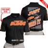 PREMIUM JUST FCKN GONNA SEND IT – CUSTOM NAME – KTM - BLACK - POLO SHIRT