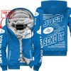 PREMIUM JUST FCKN GONNA SEND IT – CUSTOM NAME – POLARIS - BLUE - FLEECE ZIP HOODIE