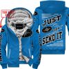 PREMIUM JUST FCKN GONNA SEND IT – CUSTOM NAME – POLARIS - BLUE V1 - FLEECE ZIP HOODIE