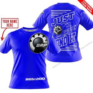 PREMIUM JUST FCKN GONNA SEND IT – CUSTOM NAME – SEA DOO - BLUE - T-SHIRT