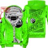 PREMIUM JUST FCKN GONNA SEND IT – CUSTOM NAME – SEA DOO - GREEN - FLEECE ZIP HOODIE