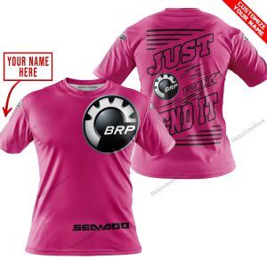 PREMIUM JUST FCKN GONNA SEND IT – CUSTOM NAME – SEA DOO - PINK 1 - T-SHIRT