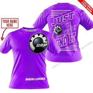 PREMIUM JUST FCKN GONNA SEND IT – CUSTOM NAME – SEA DOO - PURPLE - T-SHIRT