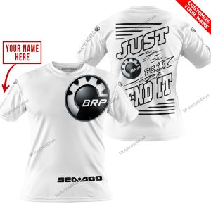 PREMIUM JUST FCKN GONNA SEND IT – CUSTOM NAME – SEA DOO - WHITE - T-SHIRT