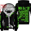 MX DAD - PERSONALISED GIFTS FOR CHILDREN & ADULTS - ALPINESTARS - GREEN - FLEECE ZIP HOODIE