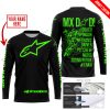 MX DAD - PERSONALISED GIFTS FOR CHILDREN & ADULTS - ALPINESTARS - GREEN - JERSEY