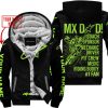 MX DAD - PERSONALISED GIFTS FOR CHILDREN & ADULTS - ALPINESTARS - GREEN 1 - FLEECE ZIP HOODIE