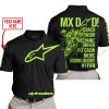 MX DAD - PERSONALISED GIFTS FOR CHILDREN & ADULTS - ALPINESTARS - GREEN 1 - POLO SHIRT