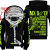 MX DAD - PERSONALISED GIFTS FOR CHILDREN & ADULTS - ALPINESTARS - NEON - FLEECE ZIP HOODIE