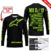 MX DAD - PERSONALISED GIFTS FOR CHILDREN & ADULTS - ALPINESTARS - NEON - JERSEY