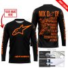 MX DAD - PERSONALISED GIFTS FOR CHILDREN & ADULTS - ALPINESTARS - ORANGE - JERSEY