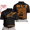 MX DAD - PERSONALISED GIFTS FOR CHILDREN & ADULTS - ALPINESTARS - ORANGE - POLO SHIRT