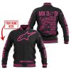 MX DAD - PERSONALISED GIFTS FOR CHILDREN & ADULTS - ALPINESTARS - PINK 1 - BASEBALL JACKET
