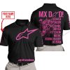 MX DAD - PERSONALISED GIFTS FOR CHILDREN & ADULTS - ALPINESTARS - PINK 1 - POLO SHIRT