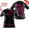 MX DAD - PERSONALISED GIFTS FOR CHILDREN & ADULTS - ALPINESTARS - PINK 1 - T-SHIRT