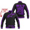 MX DAD - PERSONALISED GIFTS FOR CHILDREN & ADULTS - ALPINESTARS - PURPLE - BASEBALL JACKET
