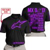 MX DAD - PERSONALISED GIFTS FOR CHILDREN & ADULTS - ALPINESTARS - PURPLE - POLO SHIRT