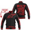 MX DAD - PERSONALISED GIFTS FOR CHILDREN & ADULTS - ALPINESTARS - RED - BASEBALL JACKET