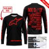 MX DAD - PERSONALISED GIFTS FOR CHILDREN & ADULTS - ALPINESTARS - RED - JERSEY