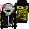 MX DAD - PERSONALISED GIFTS FOR CHILDREN & ADULTS - ALPINESTARS - YELLOW - FLEECE ZIP HOODIE