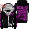 MX DAD - PERSONALISED GIFTS FOR CHILDREN & ADULTS - FOX RACING - PINK BLACK - FLEECE ZIP HOODIE