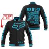 MX DAD - PERSONALISED GIFTS FOR CHILDREN & ADULTS - FOX RACING - SKY BLUE - BASEBALL JACKET