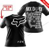 MX DAD - PERSONALISED GIFTS FOR CHILDREN & ADULTS - FOX RACING - WHITE - T-SHIRT