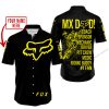 MX DAD - PERSONALISED GIFTS FOR CHILDREN & ADULTS - FOX RACING - YELLOW - BUTTON SHIRT