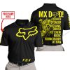 MX DAD - PERSONALISED GIFTS FOR CHILDREN & ADULTS - FOX RACING - YELLOW - POLO SHIRT