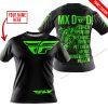 MX DAD - PERSONALISED GIFTS FOR CHILDREN & ADULTS - FLY RACING - GREEN - T-SHIRT