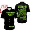 MX DAD - PERSONALISED GIFTS FOR CHILDREN & ADULTS - FLY RACING - GREEN 1 - BUTTON SHIRT