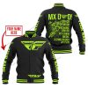 MX DAD - PERSONALISED GIFTS FOR CHILDREN & ADULTS - FLY RACING - NEON - BASEBALL JACKET