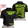 MX DAD - PERSONALISED GIFTS FOR CHILDREN & ADULTS - FLY RACING - NEON - POLO SHIRT