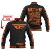 MX DAD - PERSONALISED GIFTS FOR CHILDREN & ADULTS - FLY RACING - ORANGE - BASEBALL JACKET