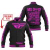 MX DAD - PERSONALISED GIFTS FOR CHILDREN & ADULTS - FLY RACING - PINK - BASEBALL JACKET