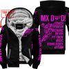 MX DAD - PERSONALISED GIFTS FOR CHILDREN & ADULTS - FLY RACING - PINK - FLEECE ZIP HOODIE