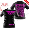 MX DAD - PERSONALISED GIFTS FOR CHILDREN & ADULTS - FLY RACING - PINK - T-SHIRT