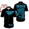 MX DAD - PERSONALISED GIFTS FOR CHILDREN & ADULTS - FLY RACING - SKY BLUE - BUTTON SHIRT