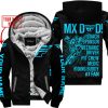 MX DAD - PERSONALISED GIFTS FOR CHILDREN & ADULTS - FLY RACING - SKY BLUE - FLEECE ZIP HOODIE
