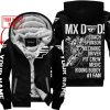 MX DAD - PERSONALISED GIFTS FOR CHILDREN & ADULTS - FLY RACING - WHITE - FLEECE ZIP HOODIE