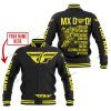 MX DAD - PERSONALISED GIFTS FOR CHILDREN & ADULTS - FLY RACING - YELLOW - BASEBALL JACKET