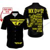 MX DAD - PERSONALISED GIFTS FOR CHILDREN & ADULTS - FLY RACING - YELLOW - BUTTON SHIRT